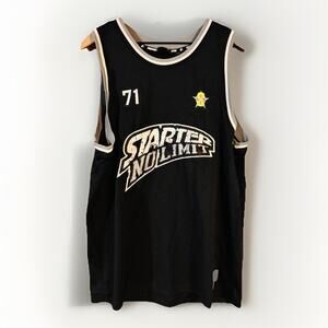 Starter Black Label No Limit 71 Jersey Men’s XL Black Silver Trim Streetwear